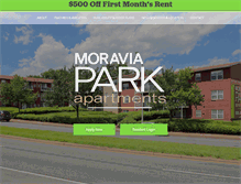 Tablet Screenshot of moraviapark.com
